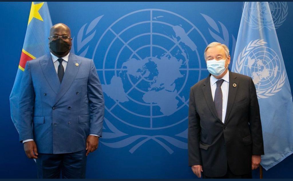 ONU : Le secrétaire général  Antonio Guterres séduit par le leadership de Tshisekedi à l’UA