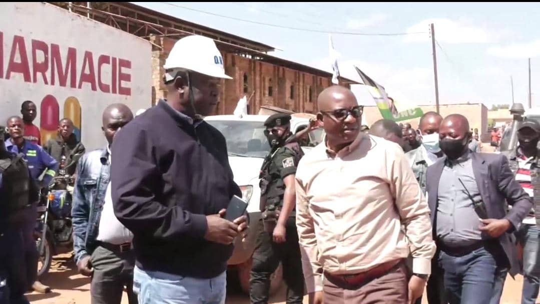 Kasumbalesa : visite des chantiers de la ville par le numéro deux du Haut-Katanga