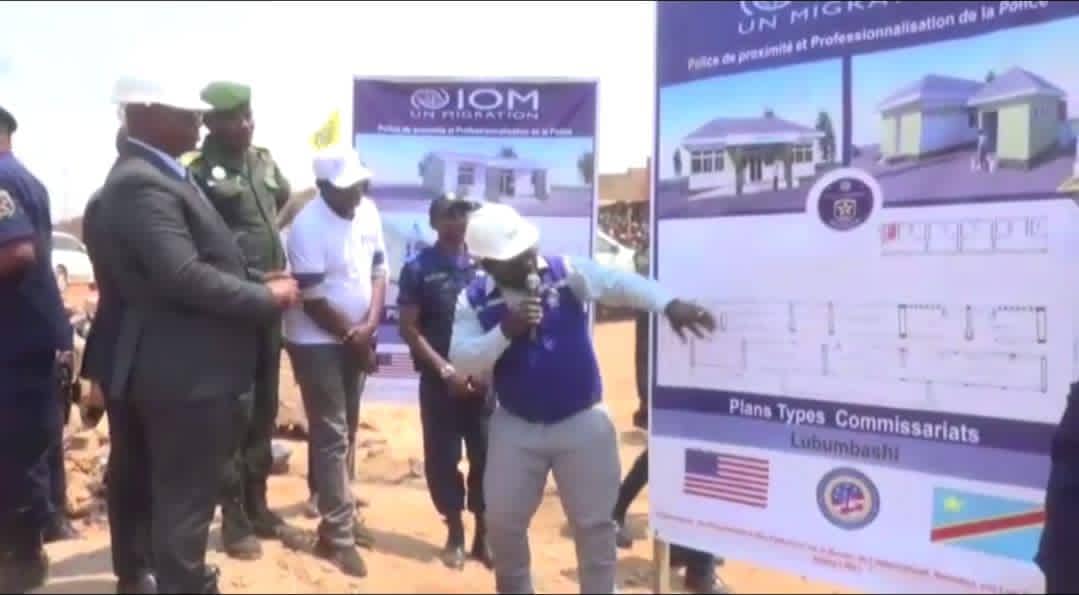 Lubumbashi : lancement des travaux de construction de quatre nouveaux bureaux de police au quartier Kamasaka