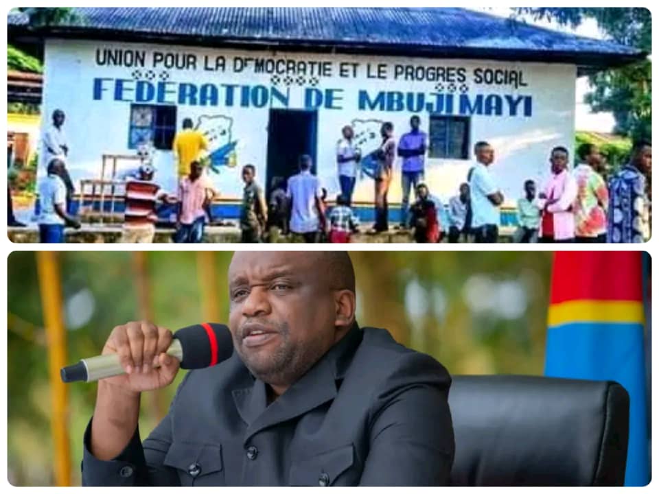 Kasaï-Oriental : le torchon brûle entre la fédération de l’UDPS/Mbujimayi et le gouverneur Matshi Abidi